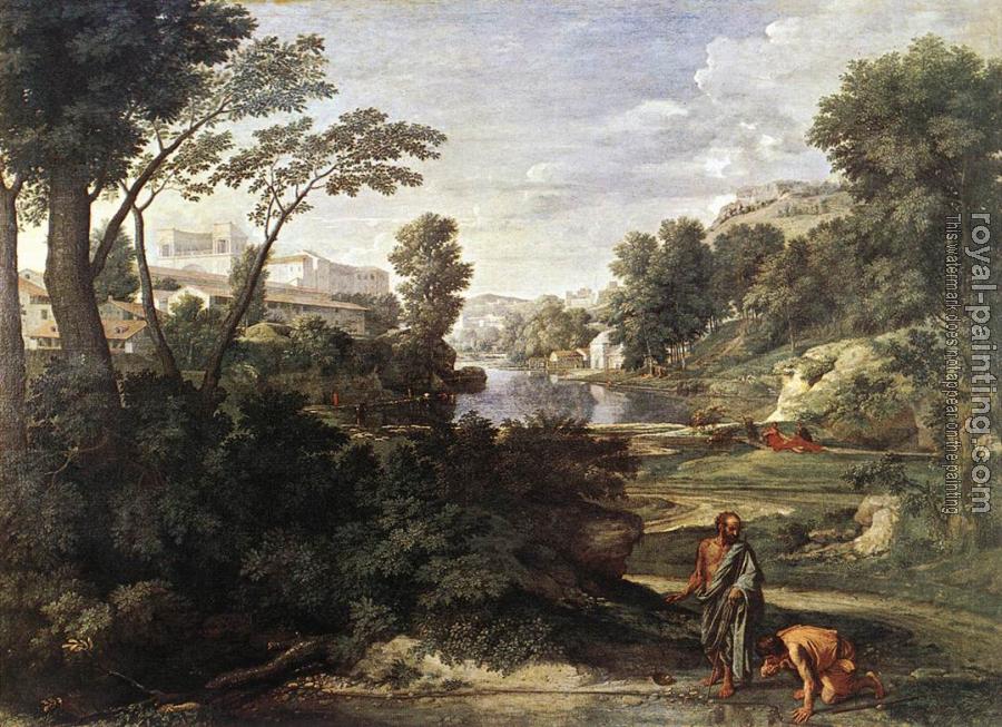 Nicolas Poussin : Landscape with Diogenes